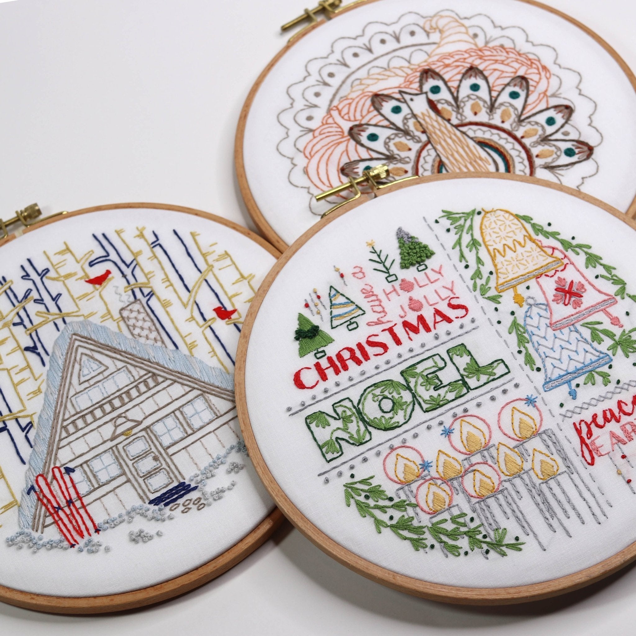 Jolly Days Embroidery Kit Bundle of 3 - Stitched Stories