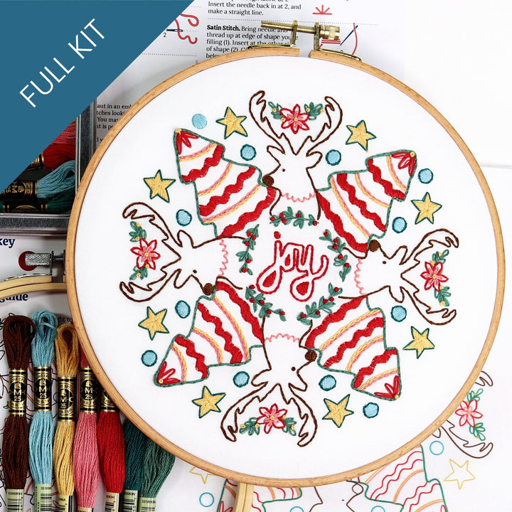 Joy Embroidery Kit - Stitched Stories