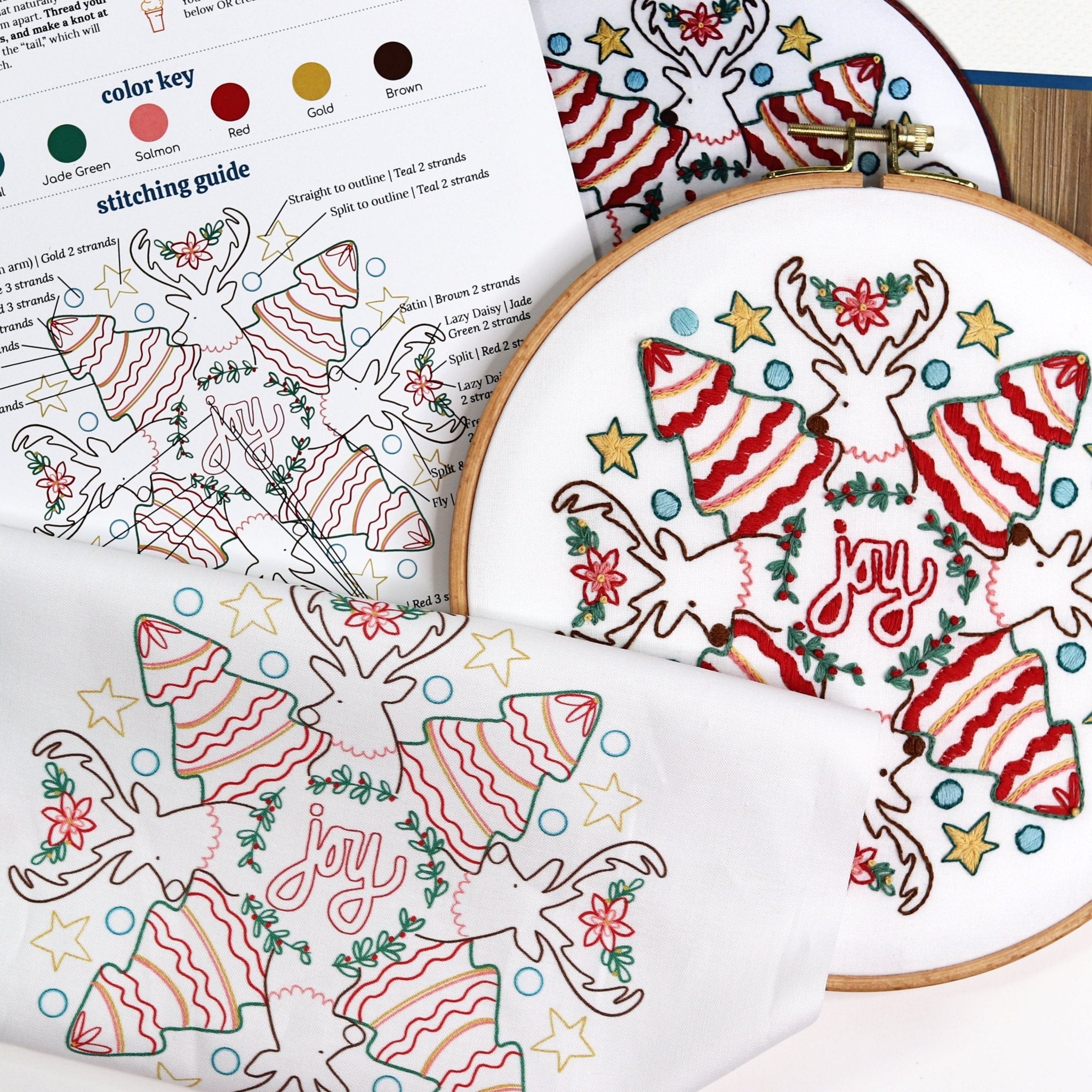 Joy Embroidery Kit - Stitched Stories