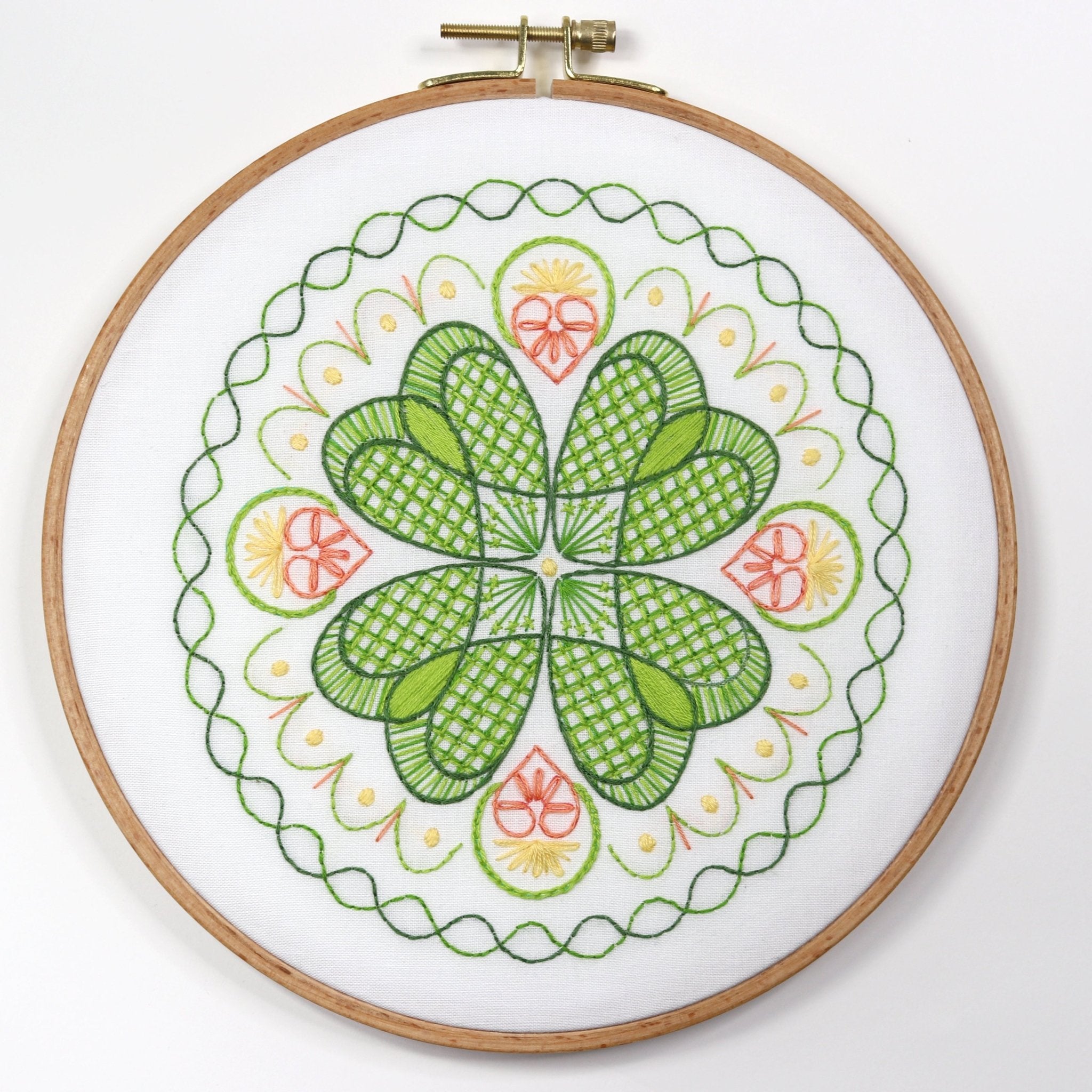 Lucky Circle Embroidery Kit - Stitched Stories