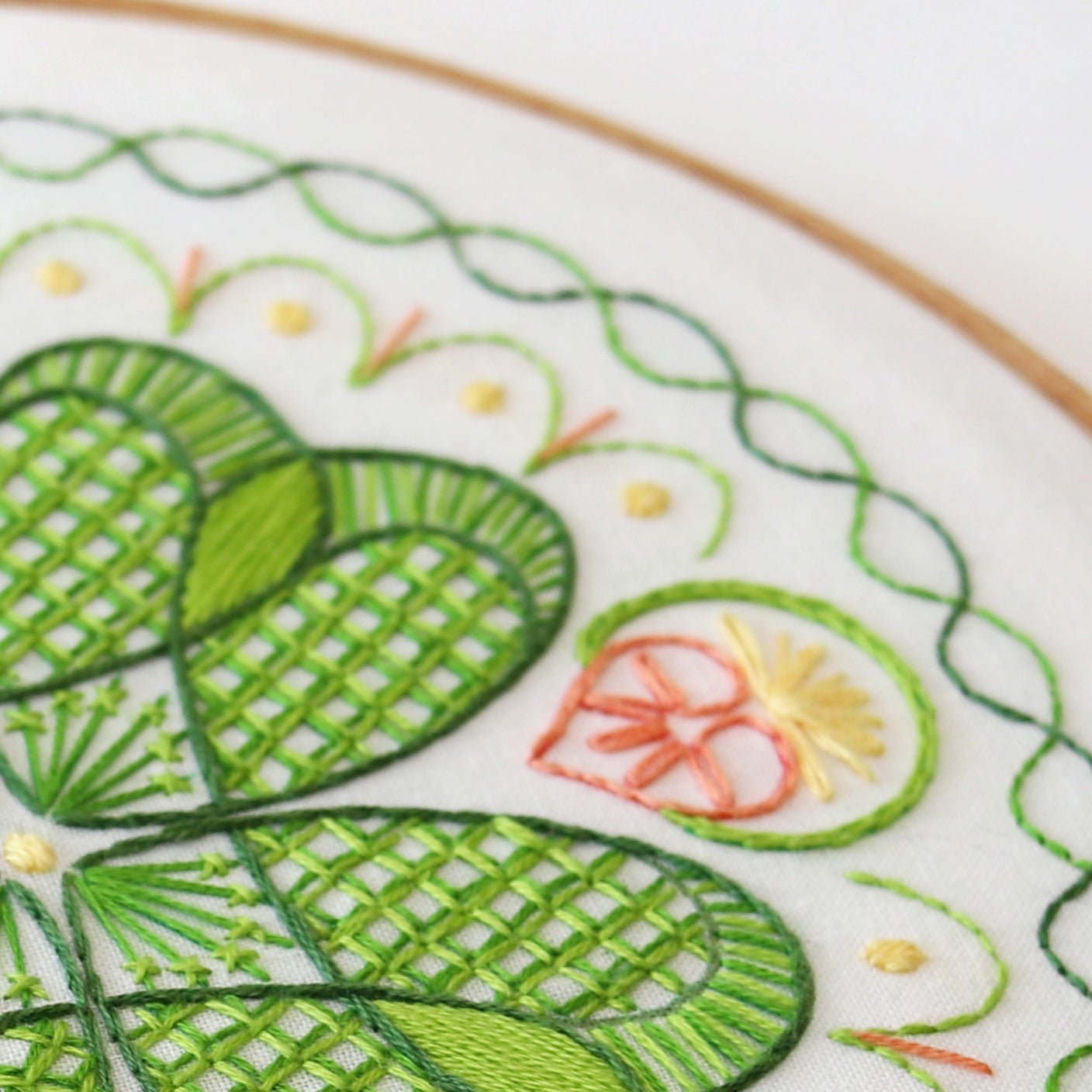 Lucky Circle Embroidery Kit - Stitched Stories
