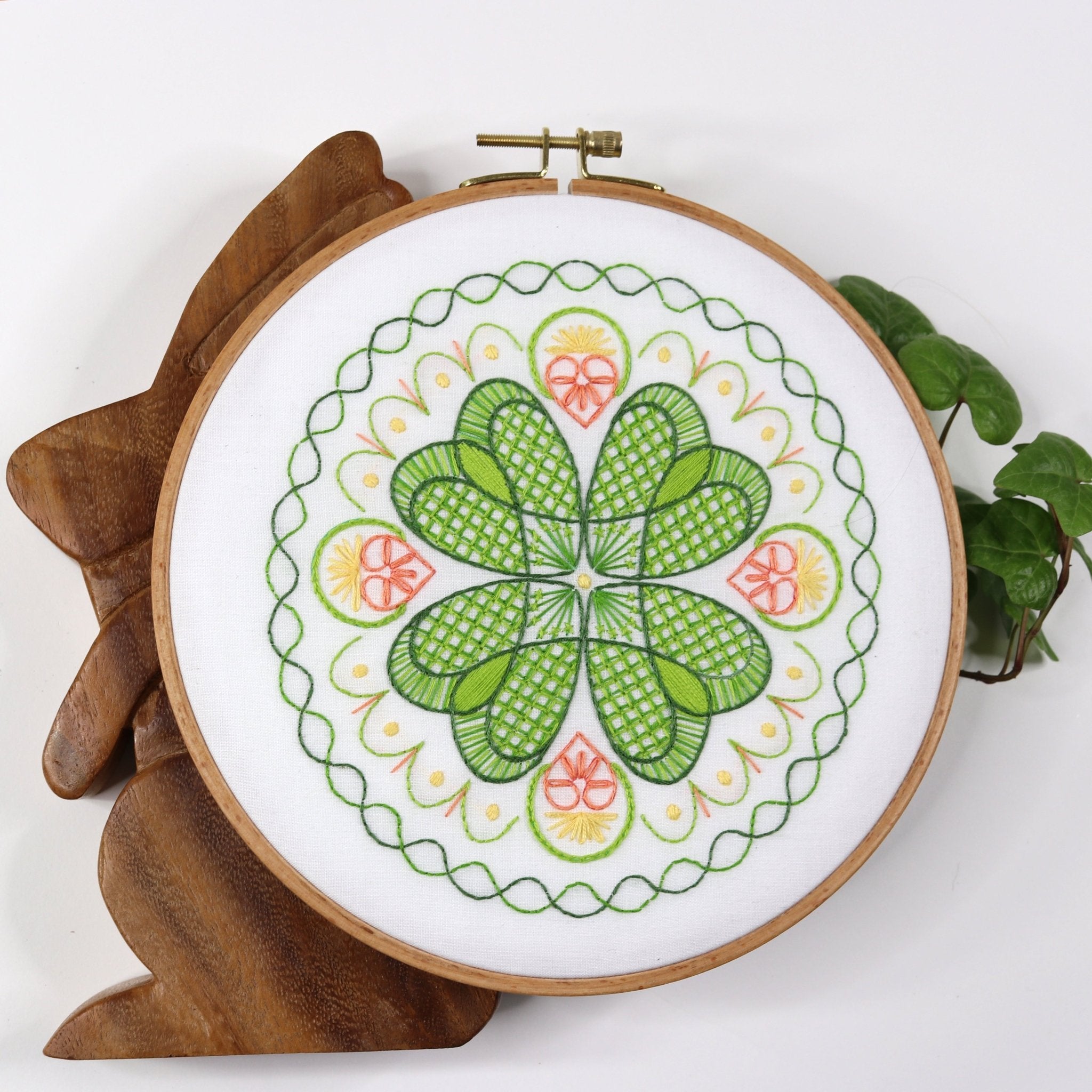 Lucky Circle Embroidery Kit - Stitched Stories
