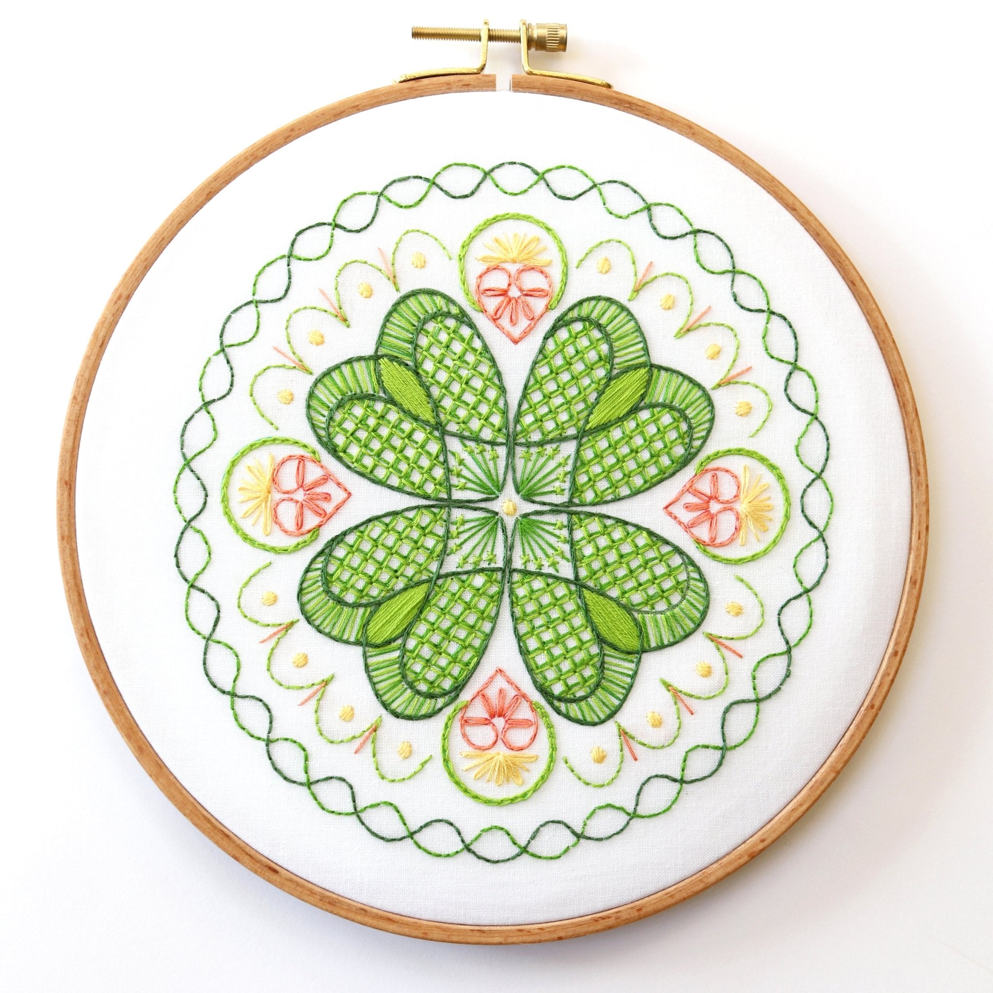 Lucky Circle Printed Fabric Pattern - Stitched Stories