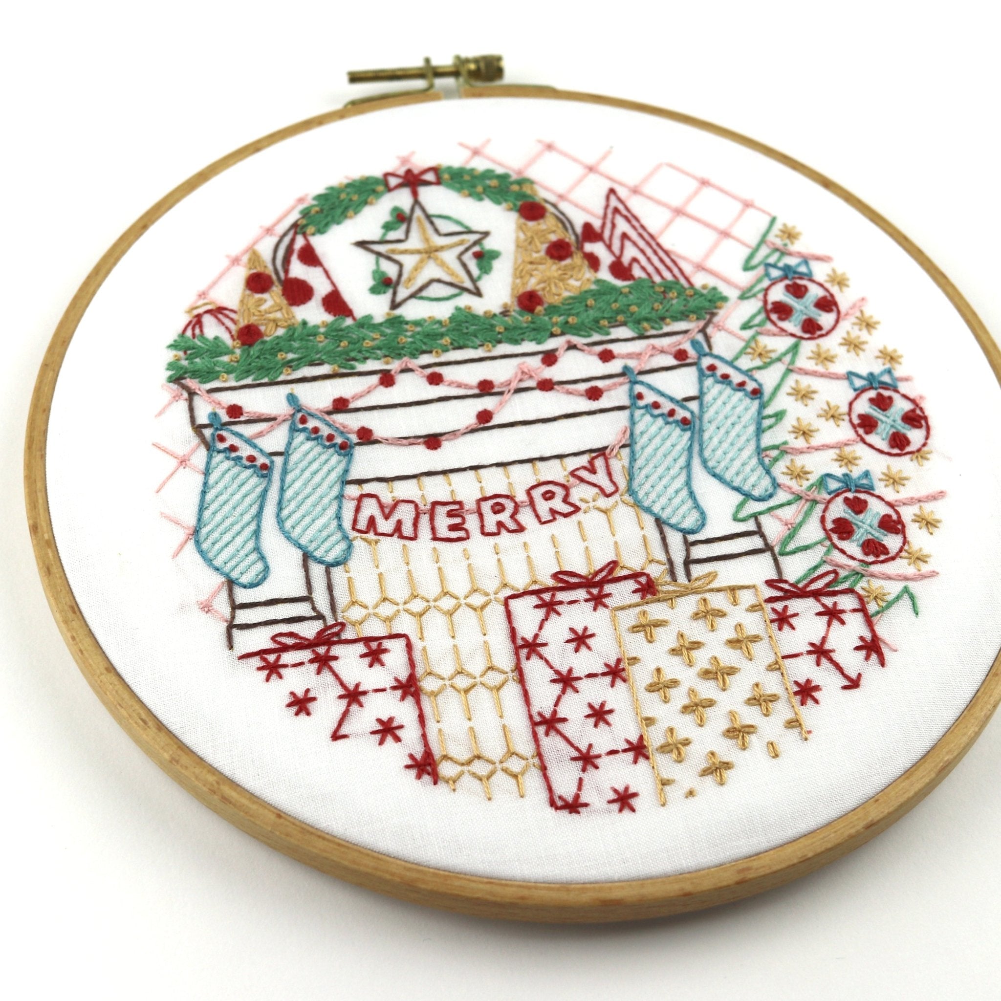 Merry & Bright Bundle of 3 Fabric Patterns - Stitched Stories