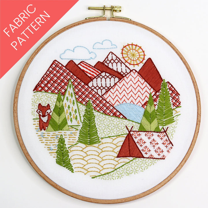 Mountain Time Printed Fabric Pattern - Stitched Stories