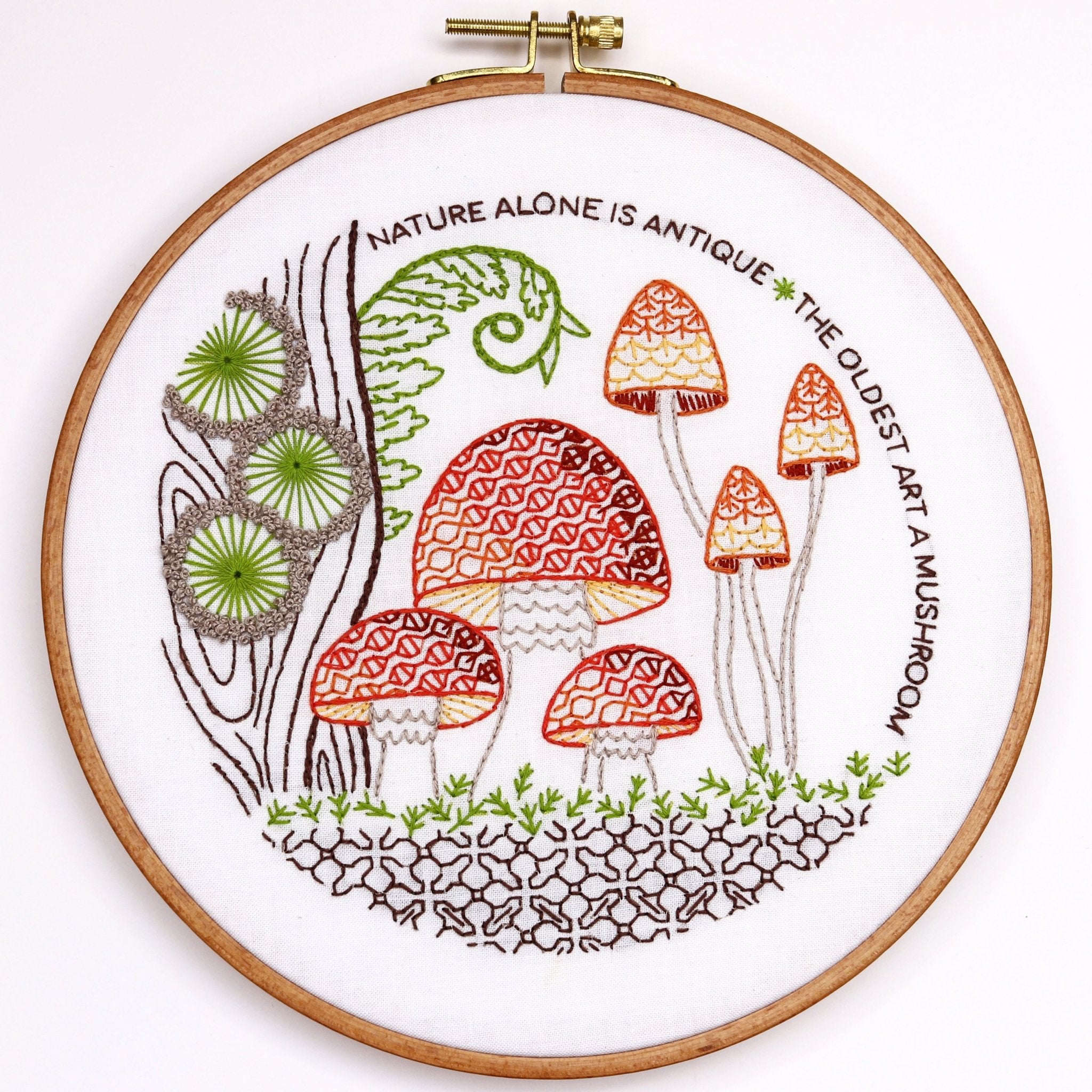 Mushrooms Printed Fabric Pattern - Stitched Stories