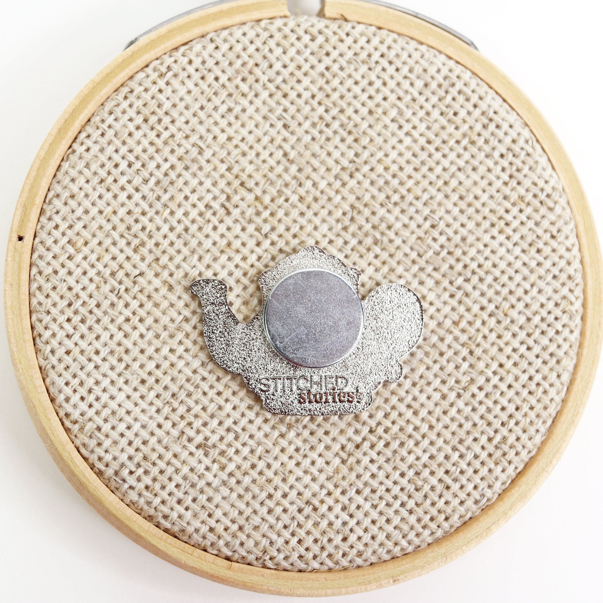 Needle Minder: Tea Pot with Gold Spout - Stitched Stories