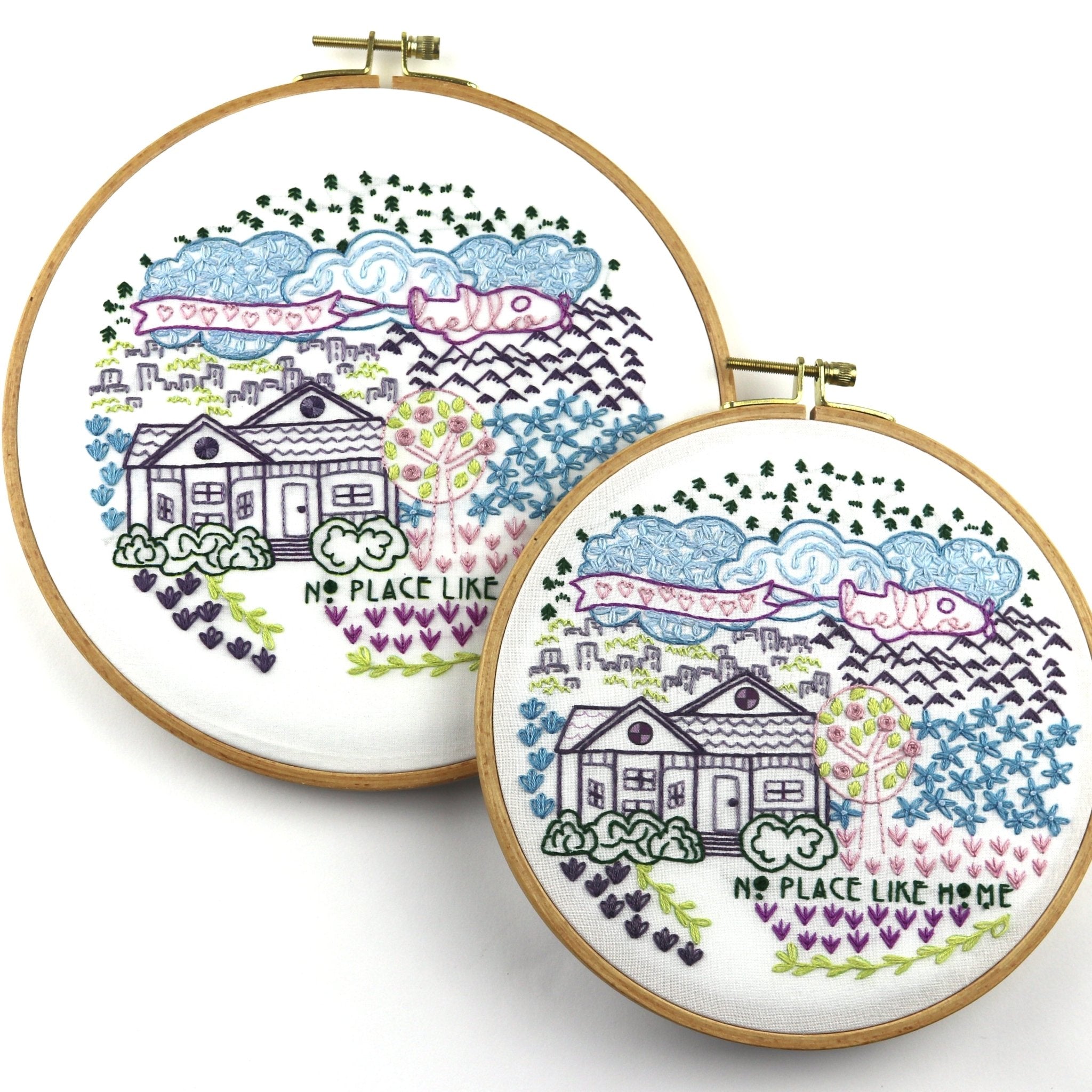 No Place Like Home Printed Fabric Pattern - Stitched Stories