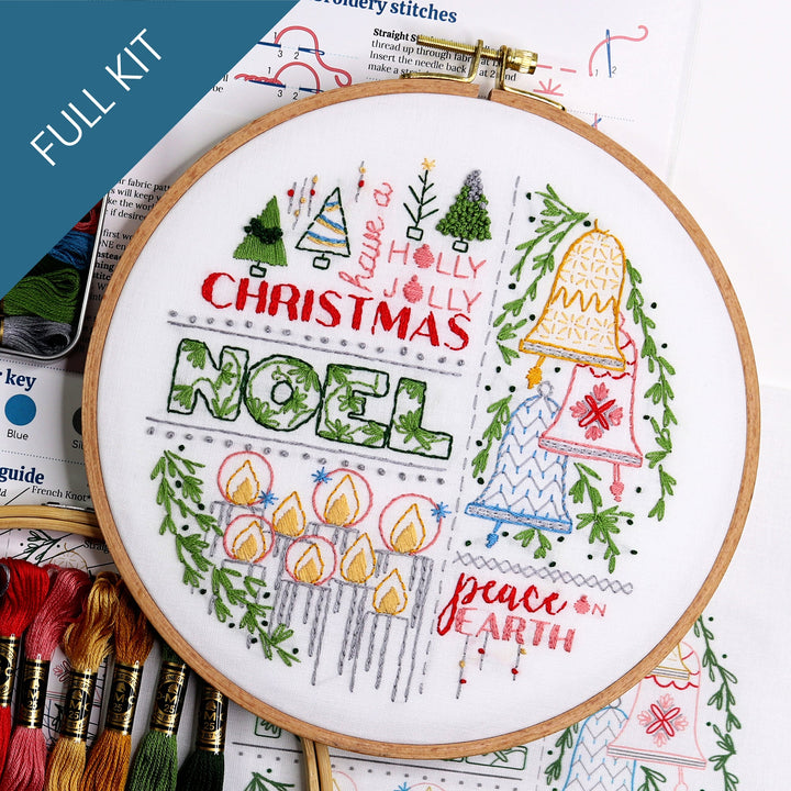 Noel Embroidery Kit - Stitched Stories