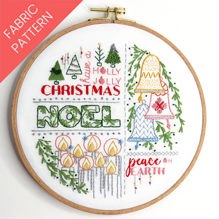 Noel Printed Fabric Pattern - Stitched Stories