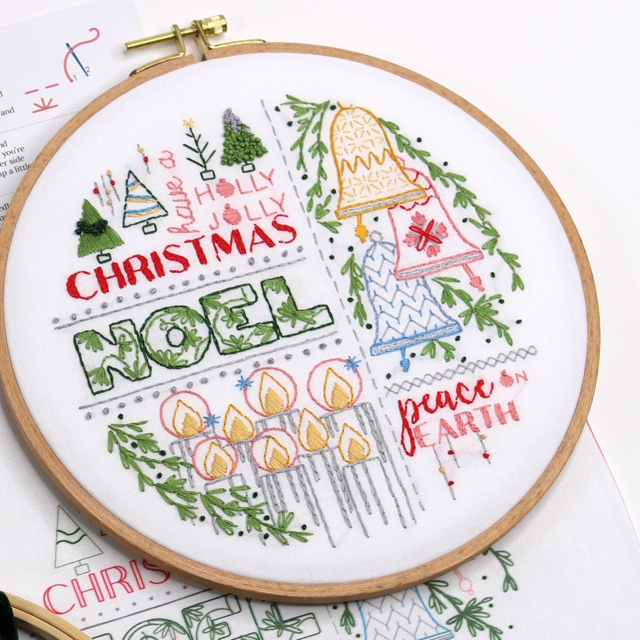 Noel Printed Fabric Pattern - Stitched Stories