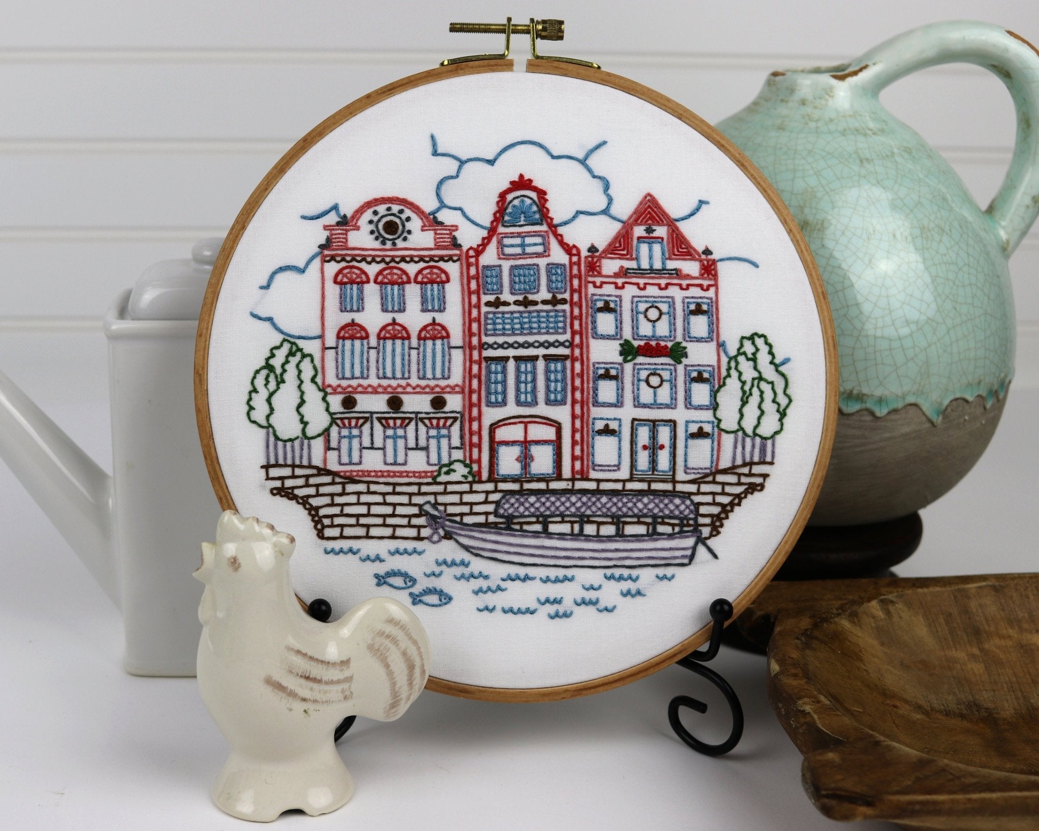 On the Canal Printed Fabric Pattern - Stitched Stories