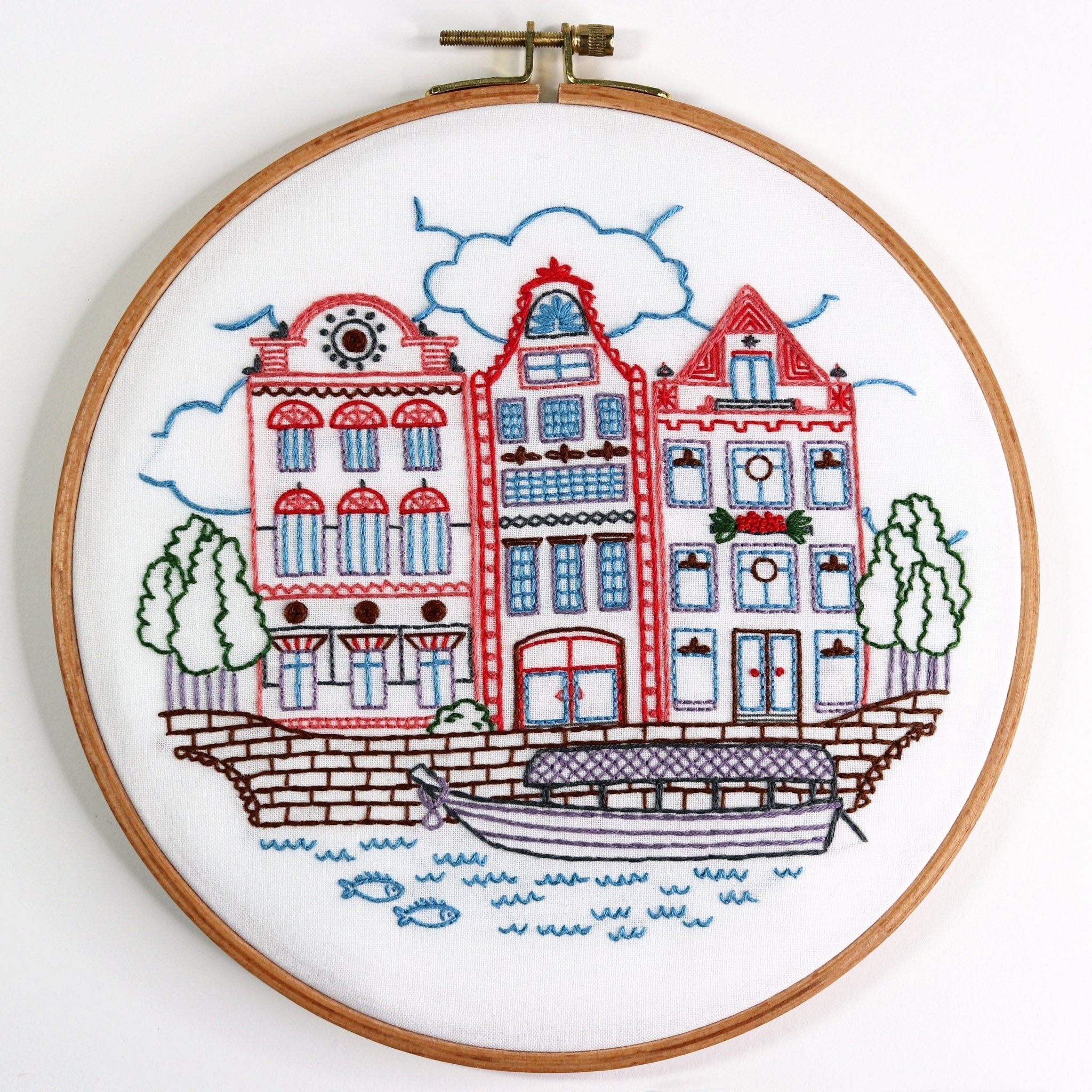 On the Canal Printed Fabric Pattern - Stitched Stories