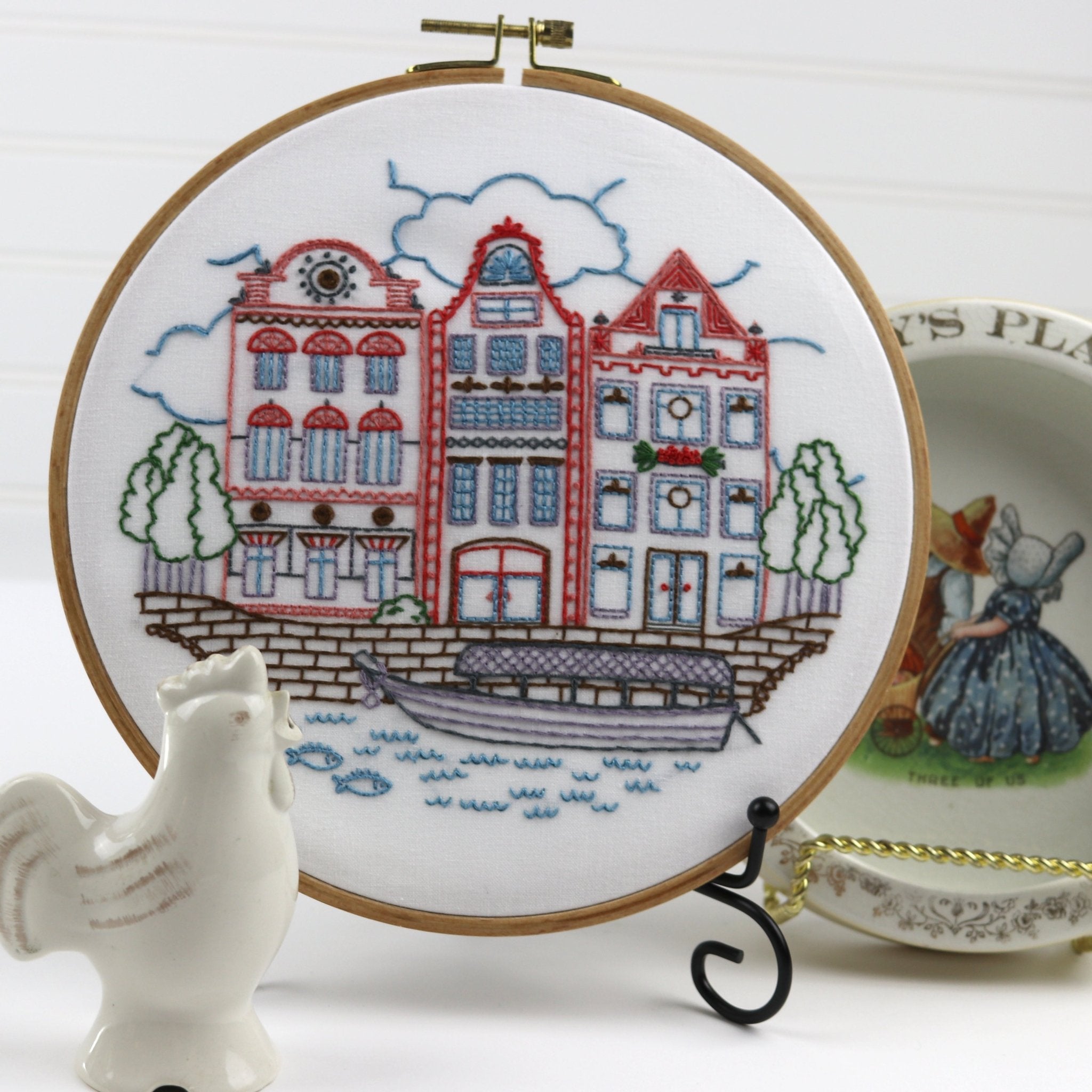 On the Canal Printed Fabric Pattern - Stitched Stories