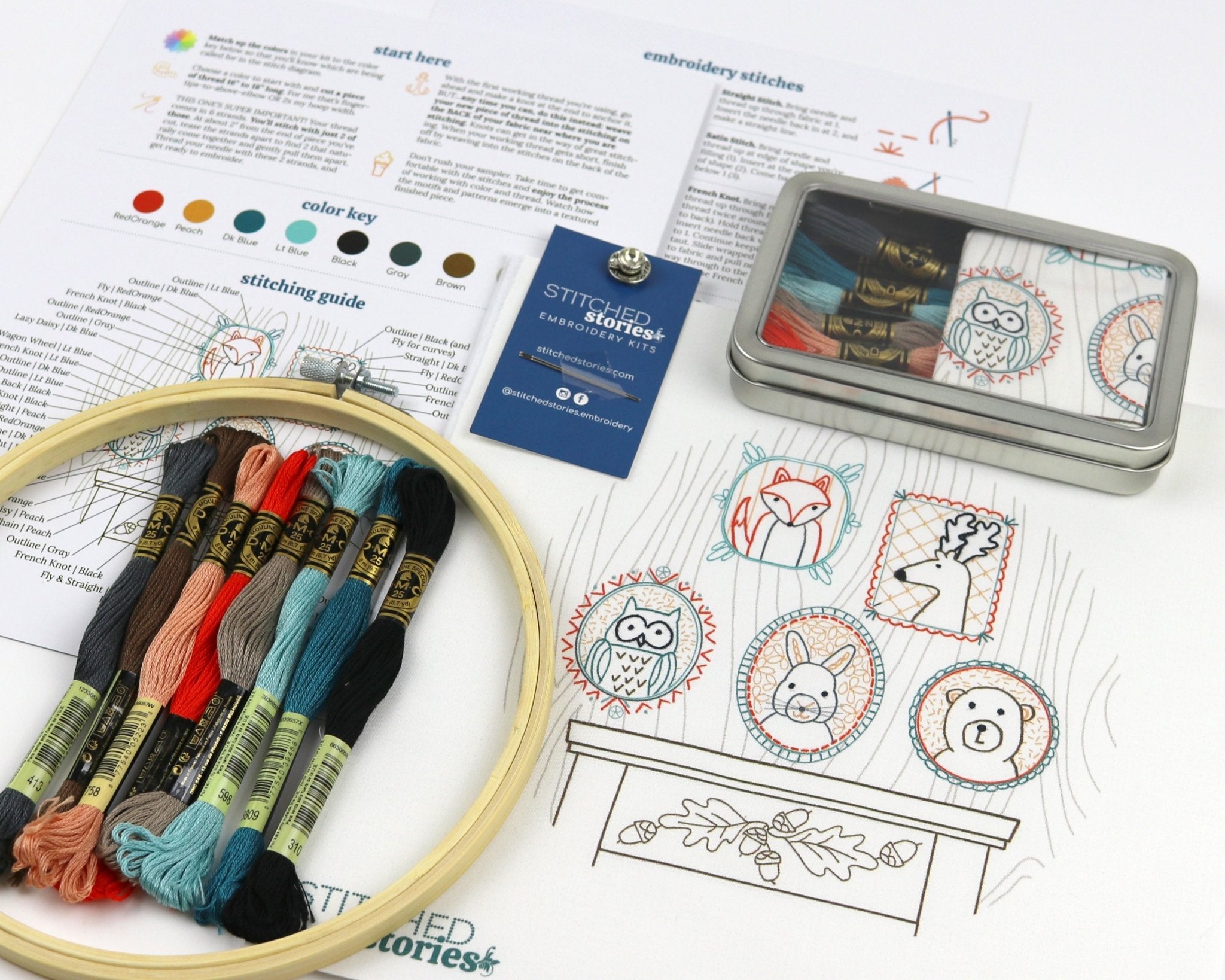 Rogues' Gallery Embroidery Kit - Stitched Stories