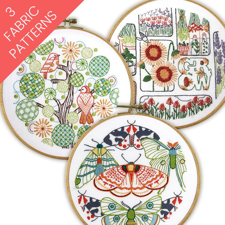 Seeds & Wings Bundle of 3 Fabric Patterns - Stitched Stories