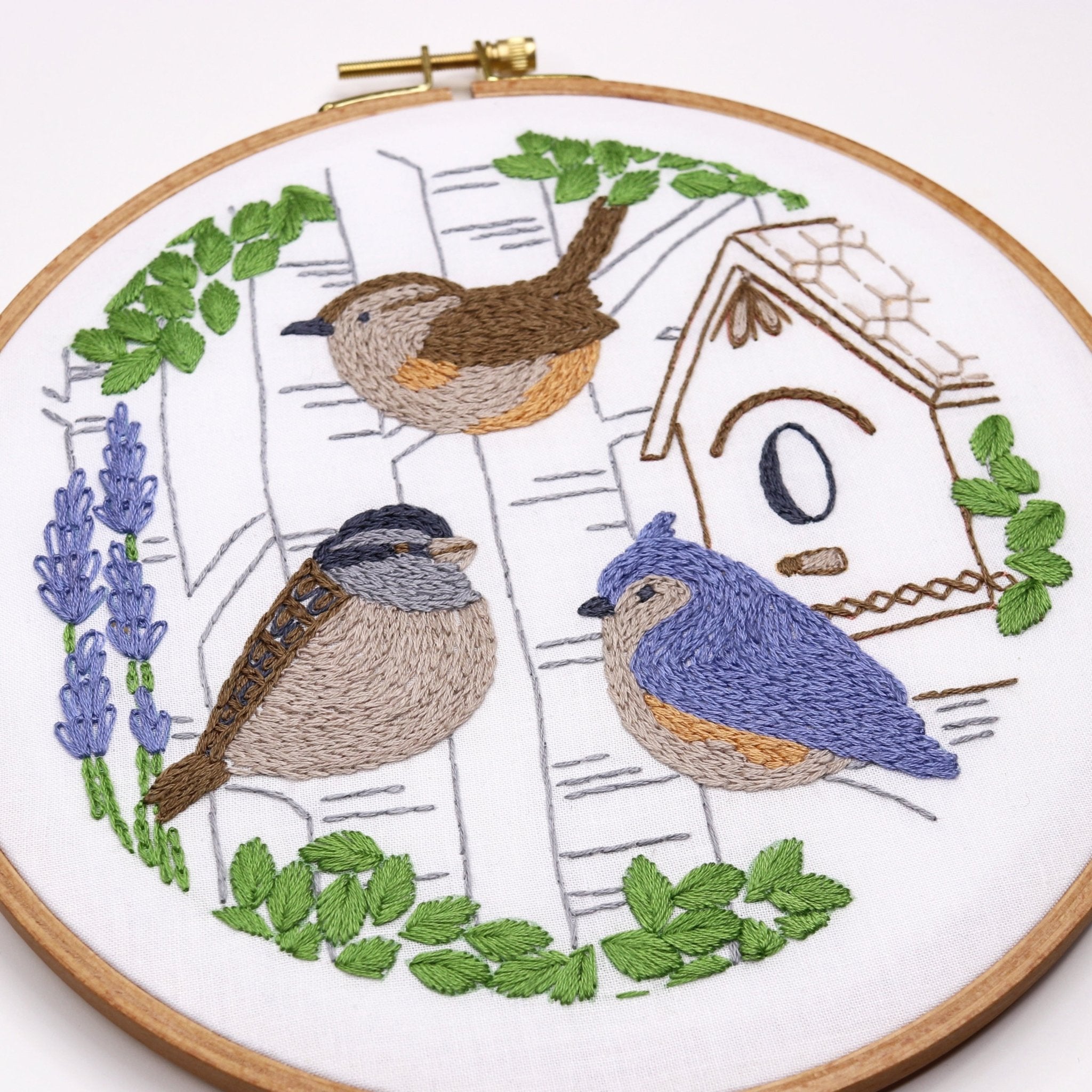 Small Birds Embroidery Kit - Stitched Stories