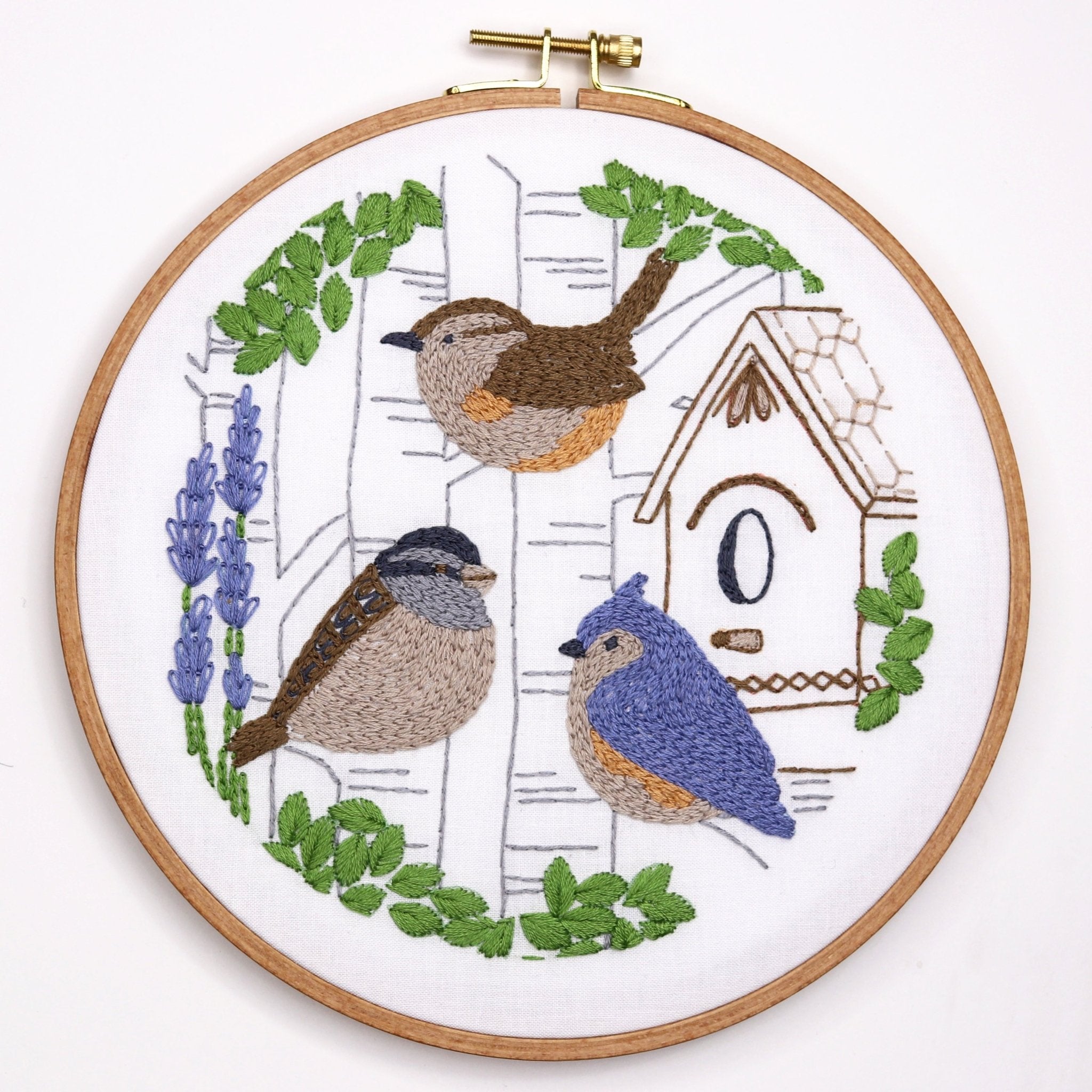 Small Birds Printed Fabric Pattern - Stitched Stories