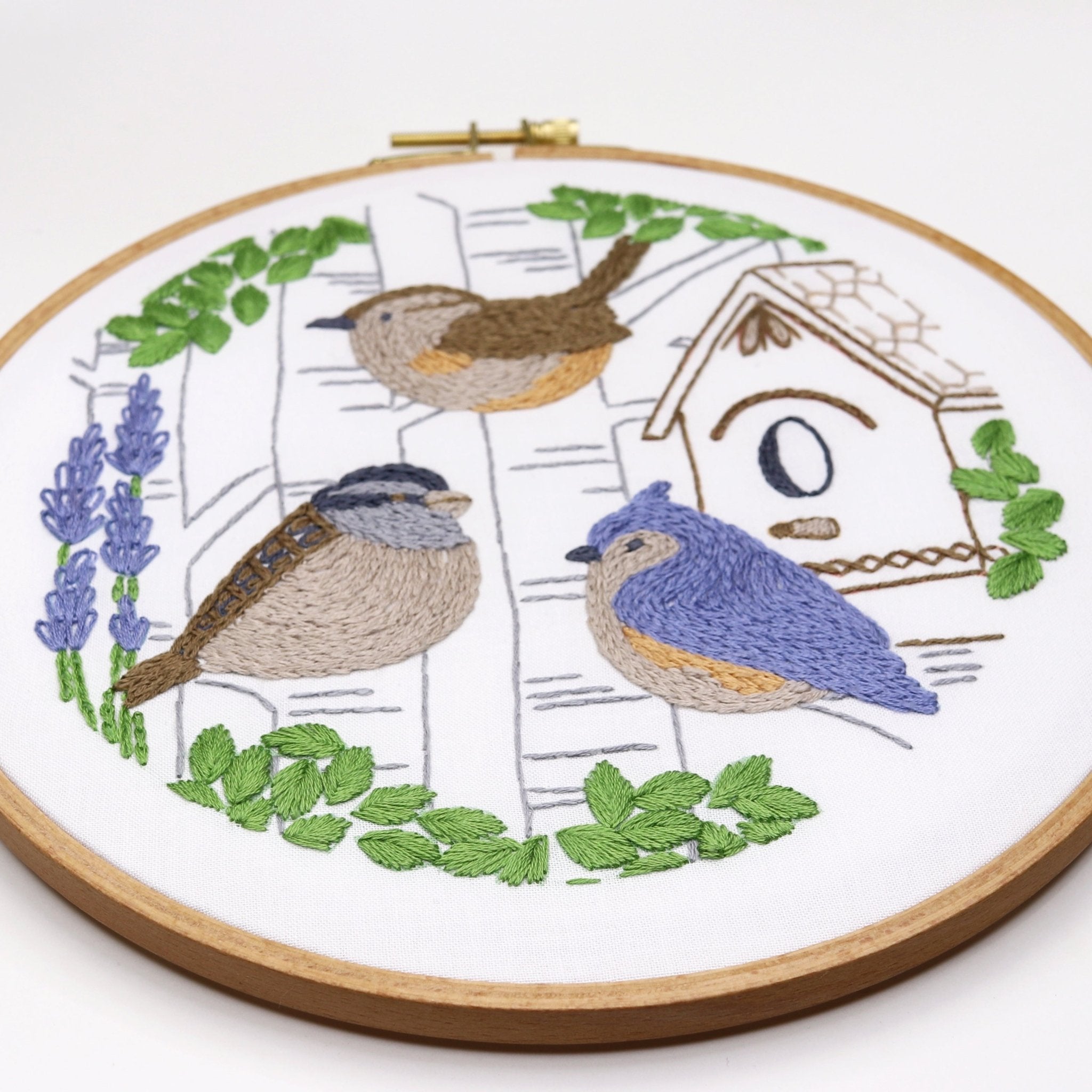 Small Birds Printed Fabric Pattern - Stitched Stories