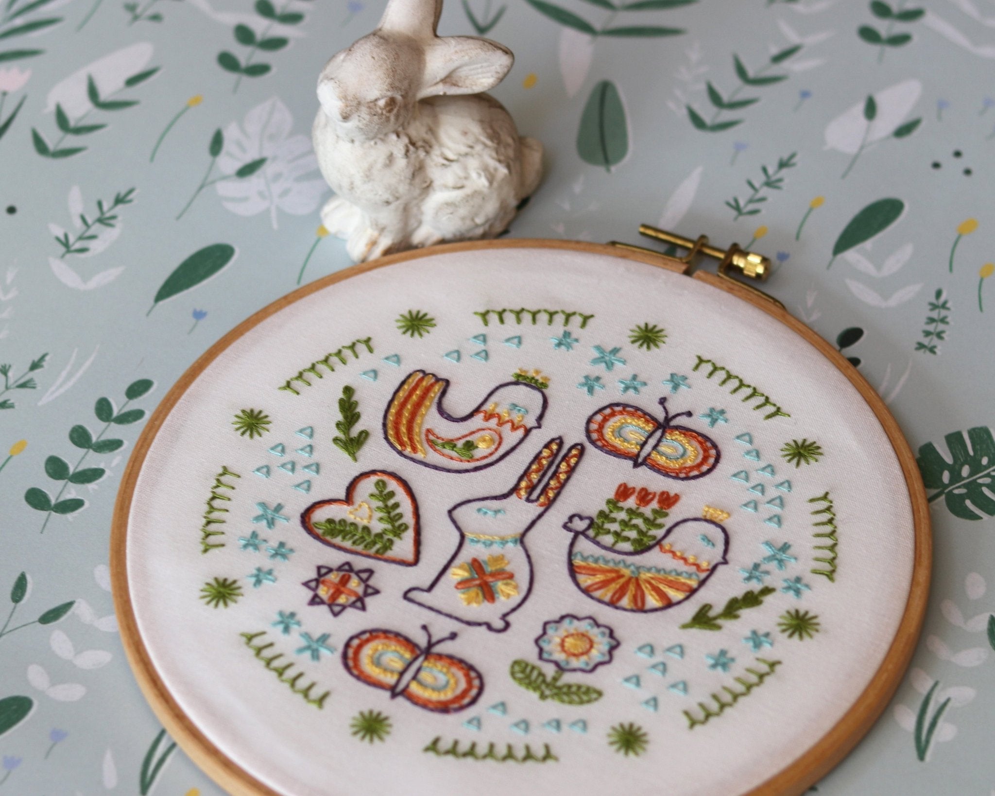 Spring Folk Printed Fabric Pattern - Stitched Stories