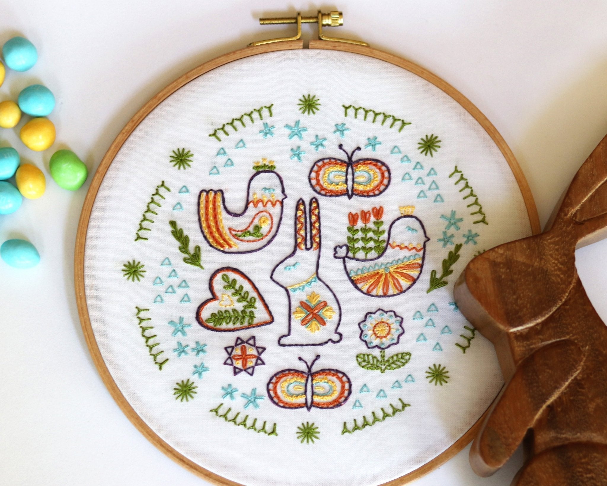 Spring Folk Printed Fabric Pattern - Stitched Stories