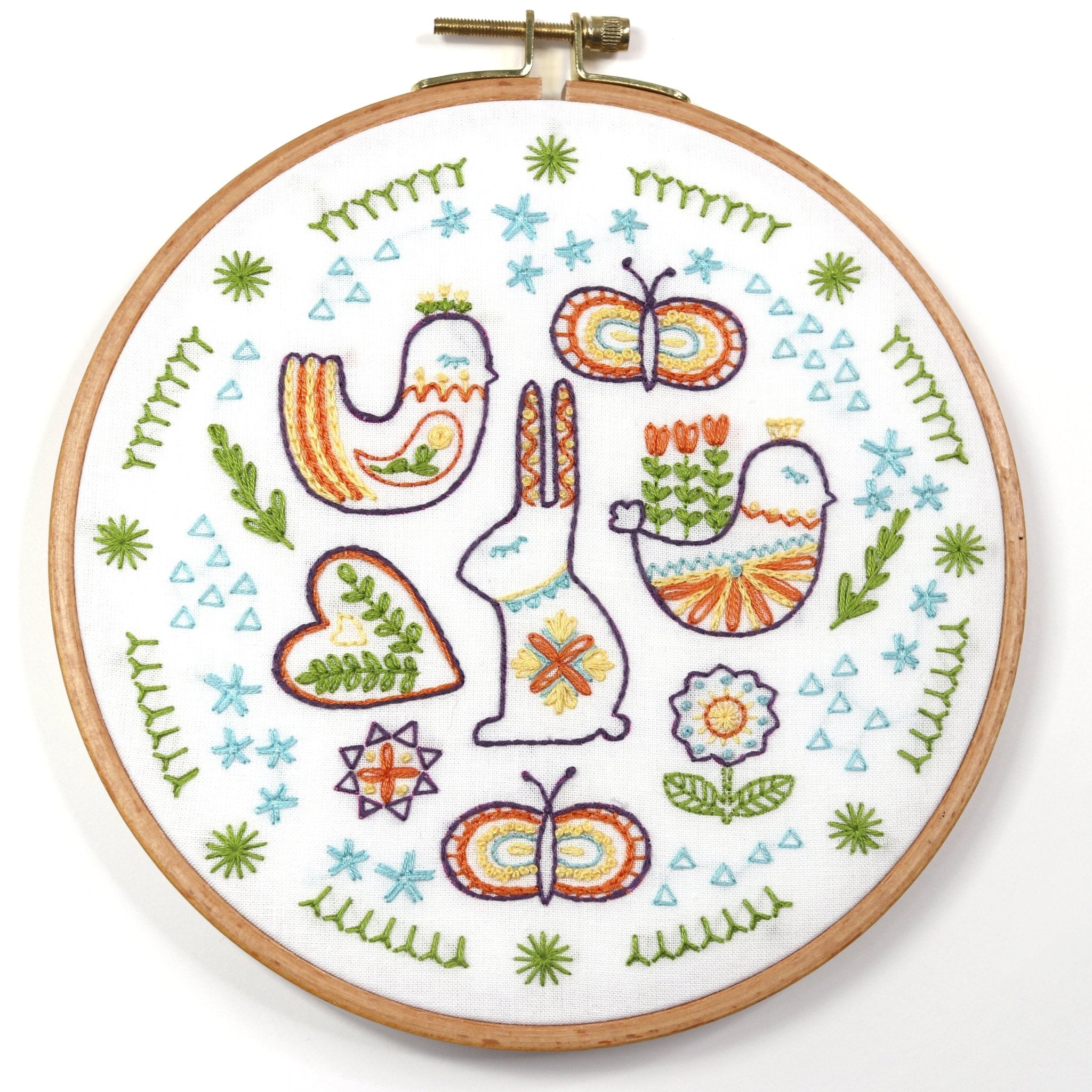 Spring Folk Printed Fabric Pattern - Stitched Stories