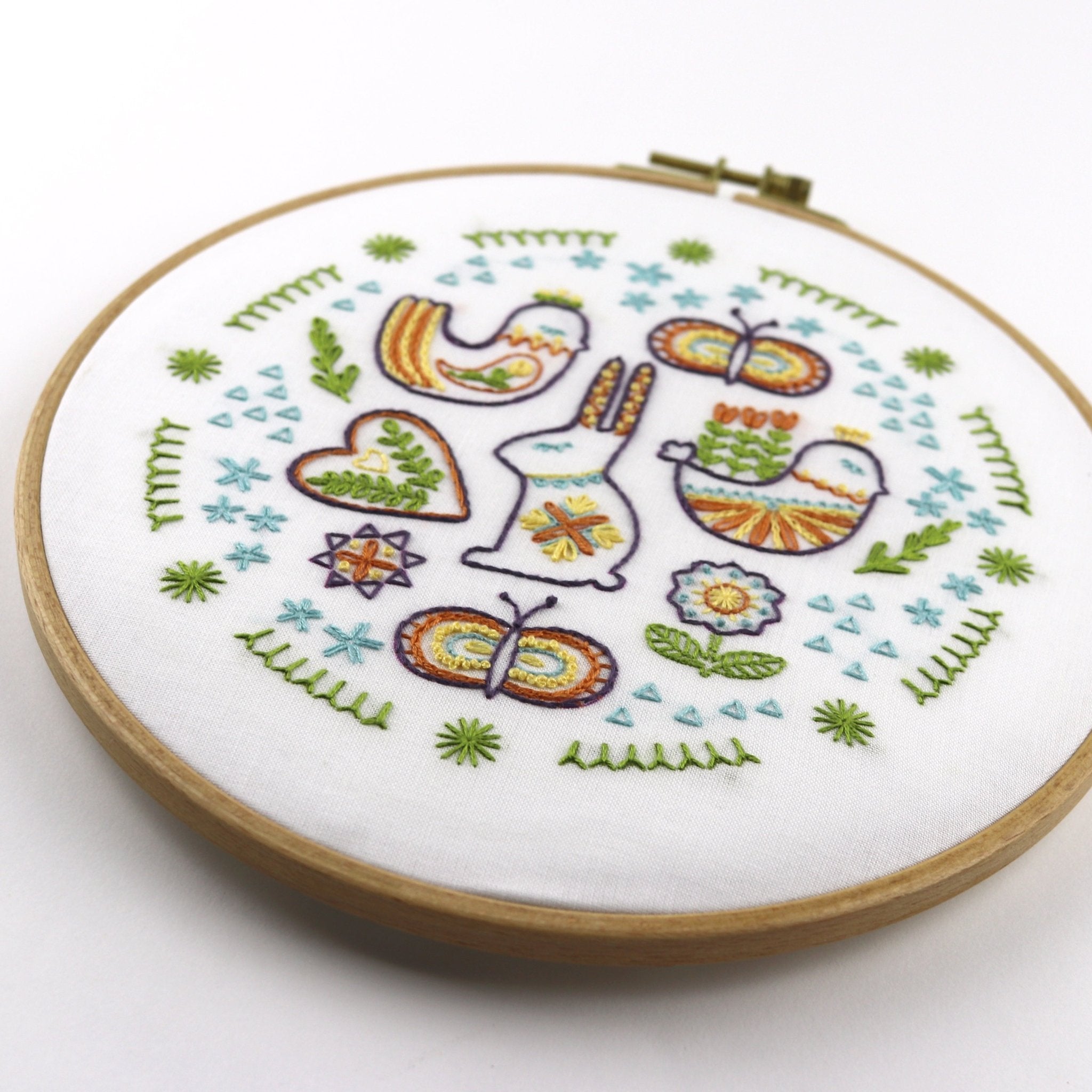 Spring Folk Printed Fabric Pattern - Stitched Stories