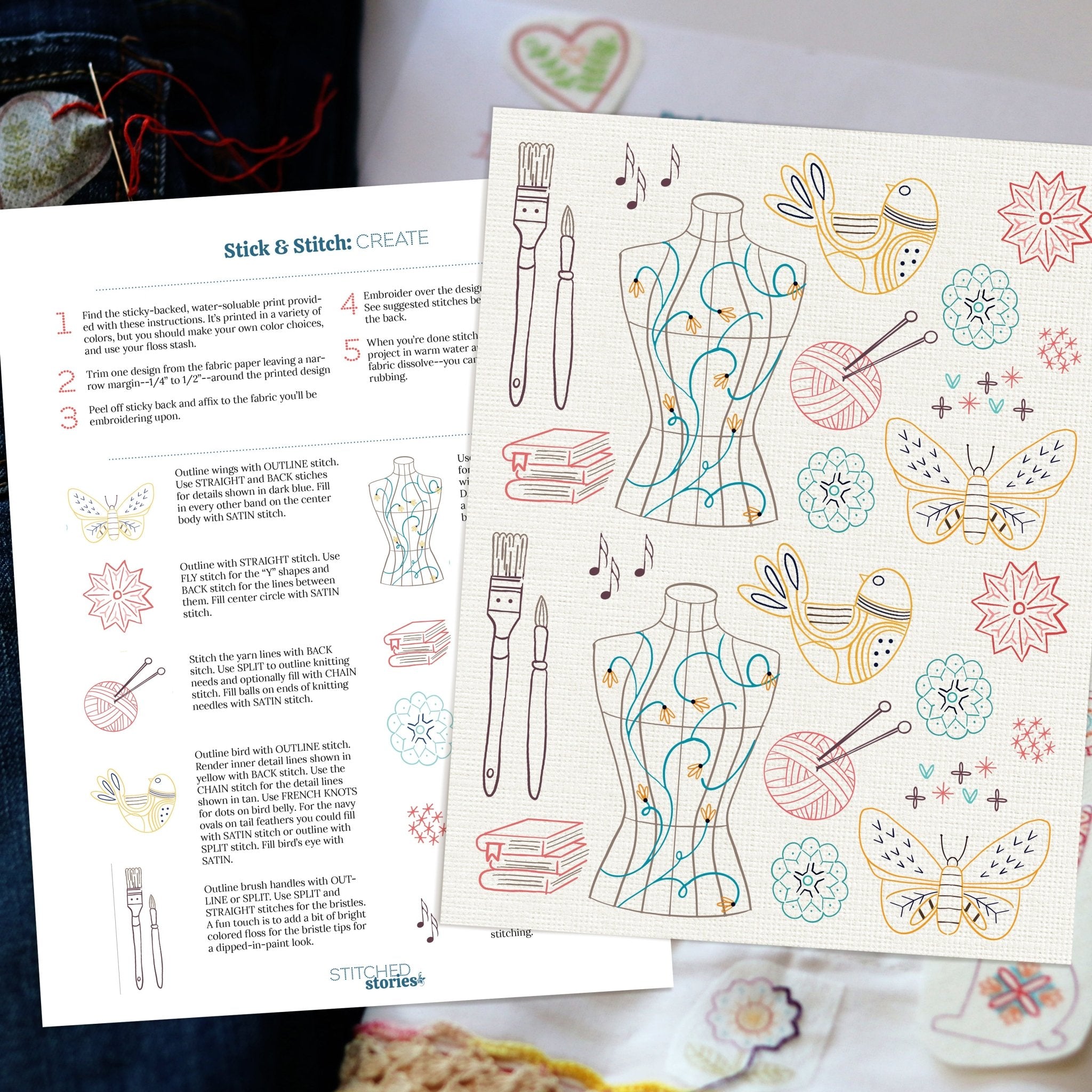 Stick & Stitch Motifs: Create - Stitched Stories