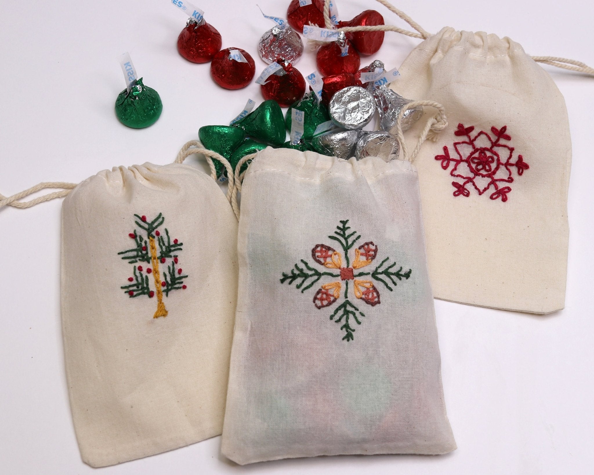 Stick & Stitch Motifs: Flakes and Firs - Stitched Stories