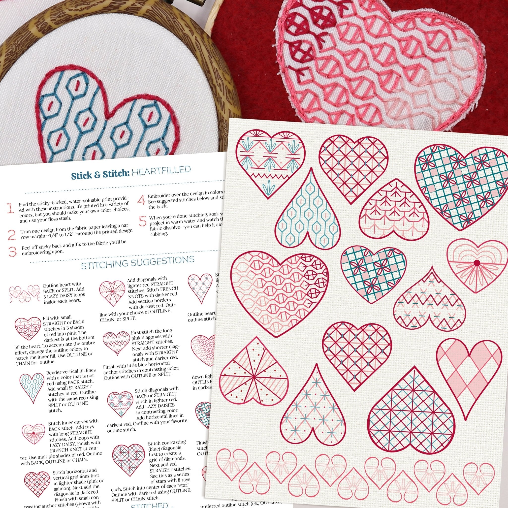 Stick & Stitch Motifs: HeartFilled - Stitched Stories
