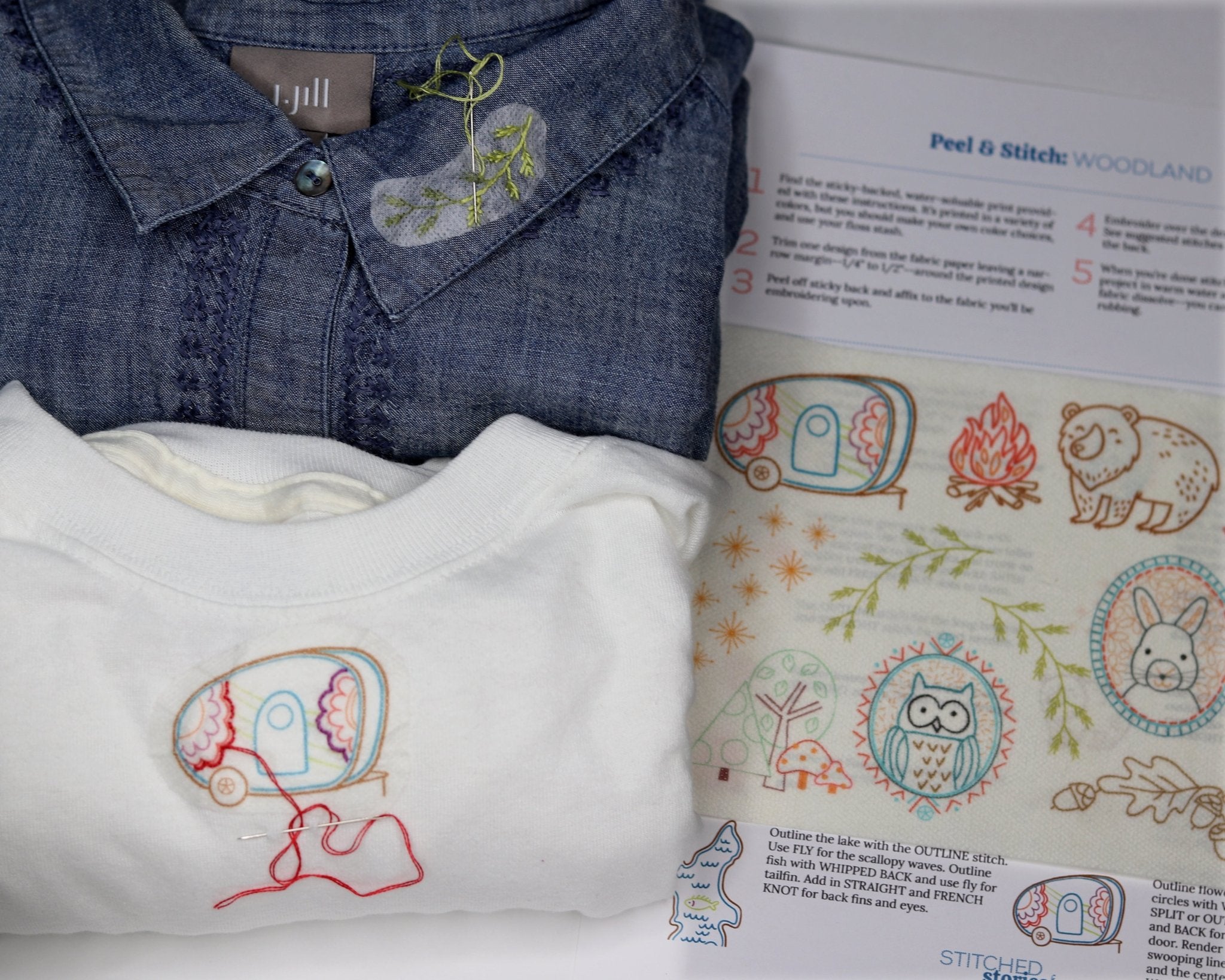 Stick & Stitch Motifs: Woodland - Stitched Stories