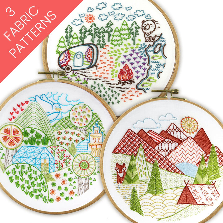 Summer Landscapes Bundle of 3 Fabric Patterns - Stitched Stories