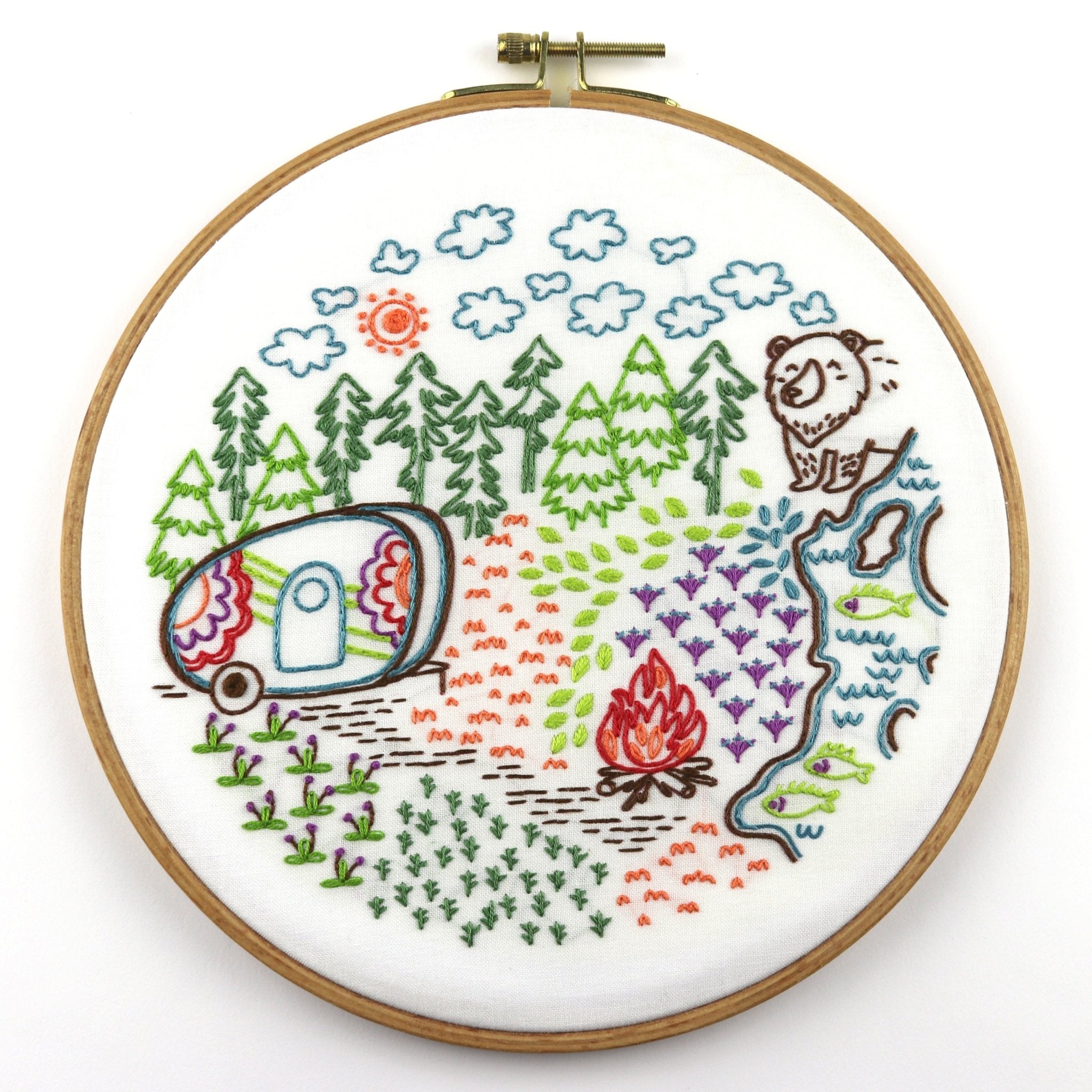 To The Woods Embroidery Kit - Stitched Stories