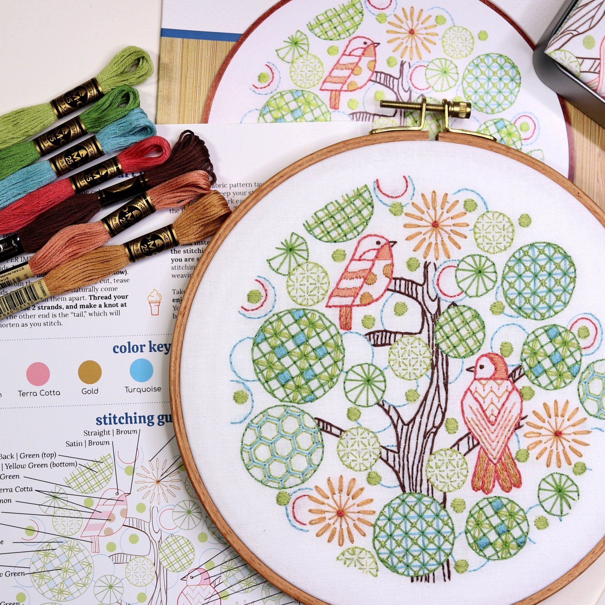 Tree of Life Embroidery Kit - Stitched Stories