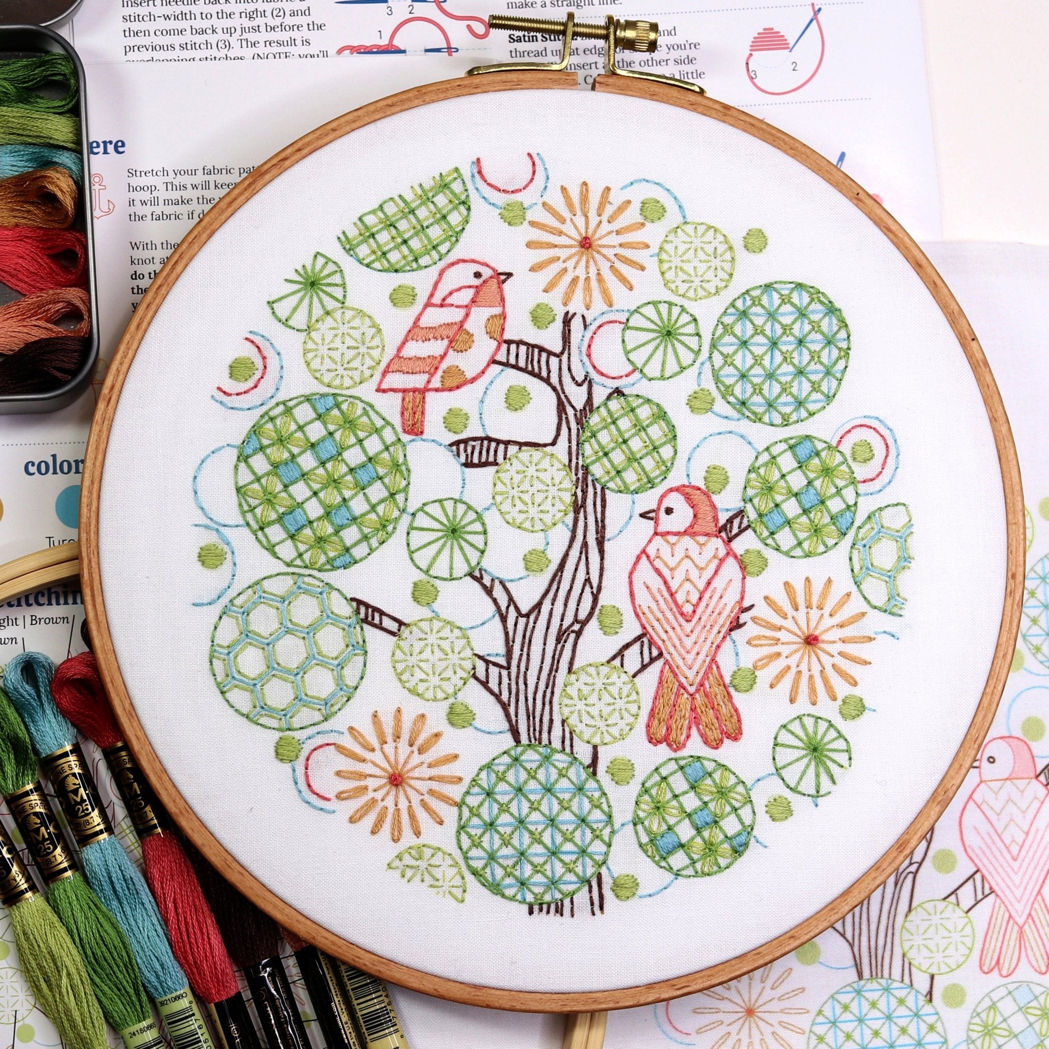 Tree of Life Embroidery Kit - Stitched Stories
