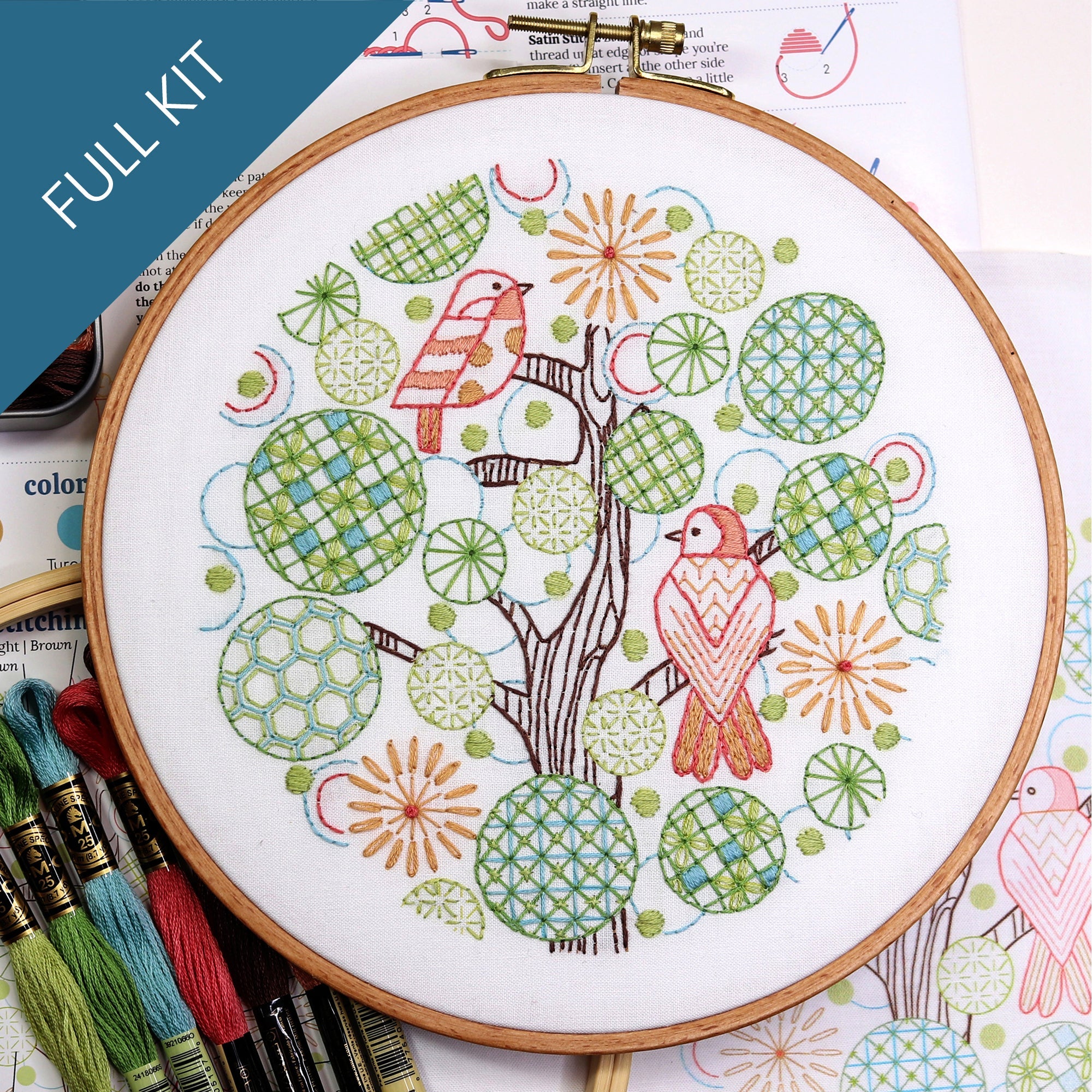 Tree of Life Embroidery Kit - Stitched Stories