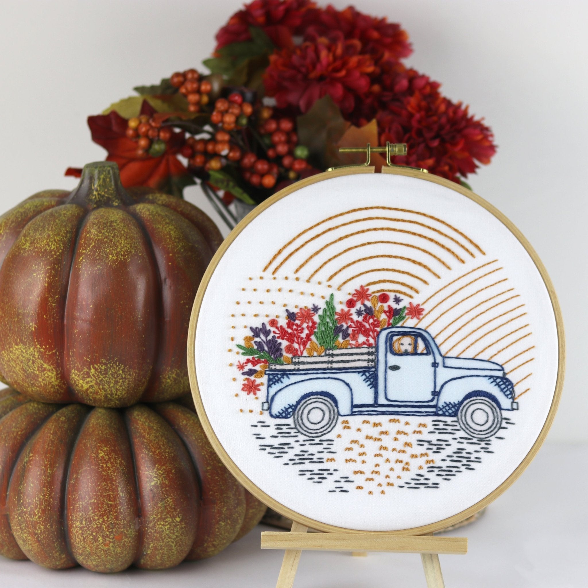 Vintage Truck Printed Fabric Pattern - Stitched Stories