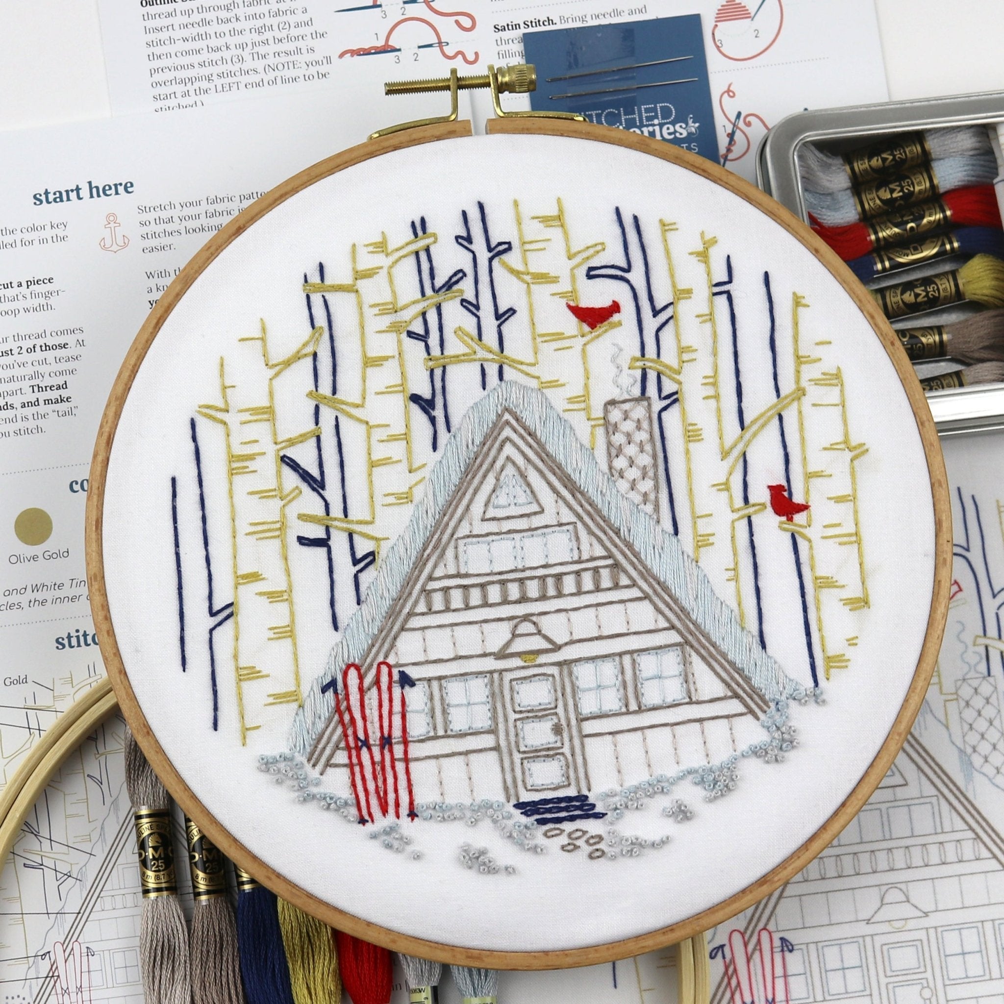 Winter Wonder Embroidery Kit Bundle of 3 - Stitched Stories